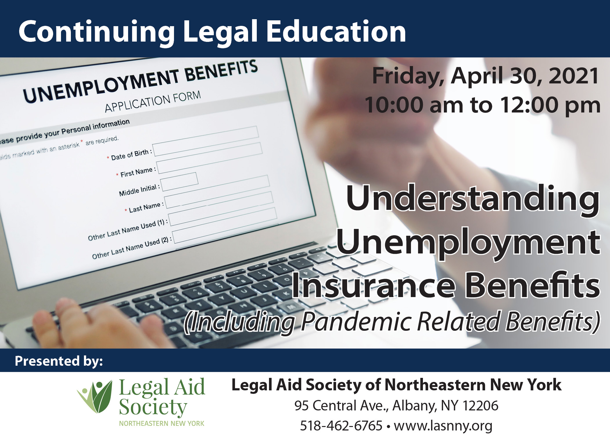 FREE Virtual CLE: Understanding Unemployment Benefits (Including Pandemic Related Benefits)