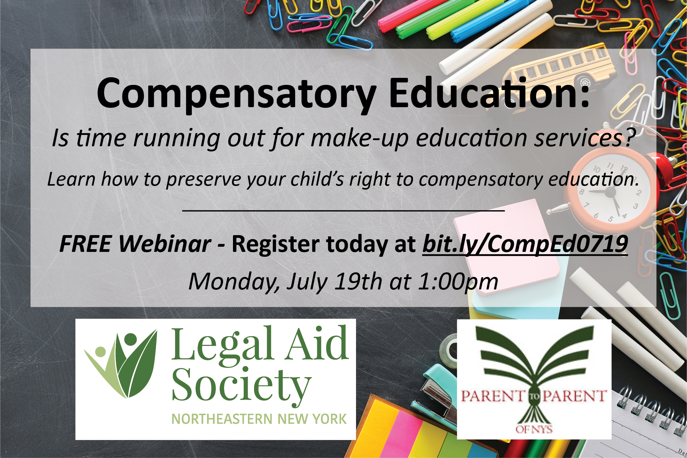 Free Webinar – Compensatory Services: Is time running out for make-up education services?