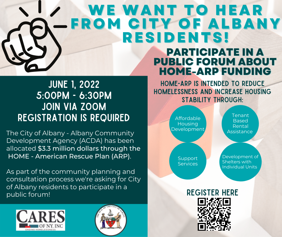 CARES/City of Albany HOME-ARP Public Forum