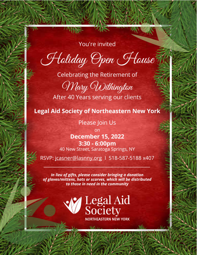 Holiday Open House invitation